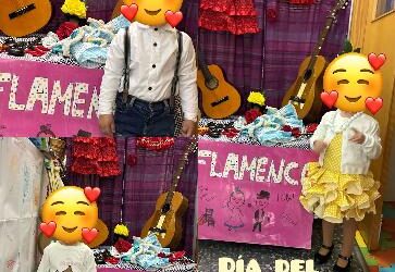 Día del Flamenco en la casa de niños y niñas La Fuentecica