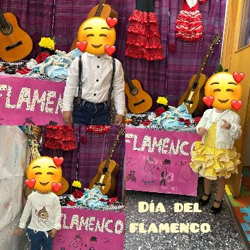 Día del Flamenco en la casa de niños y niñas La Fuentecica