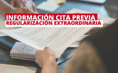 Regularización extraordinaria personas migrantes: información útil para solicitar cita previa en nuestros centros